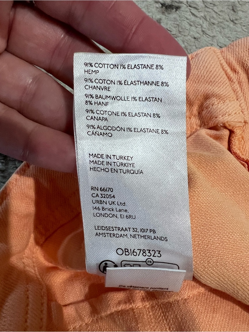 Anthropologie Pilcro The Kit Cropped Wide-Leg Utility Trousers Peach size 26 - Picture 12 of 15